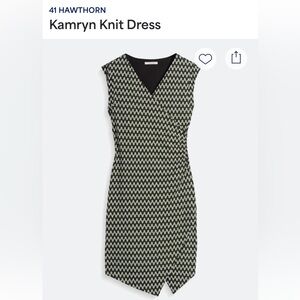 41 Hawthorn Kamryn Black and White Knit Dress